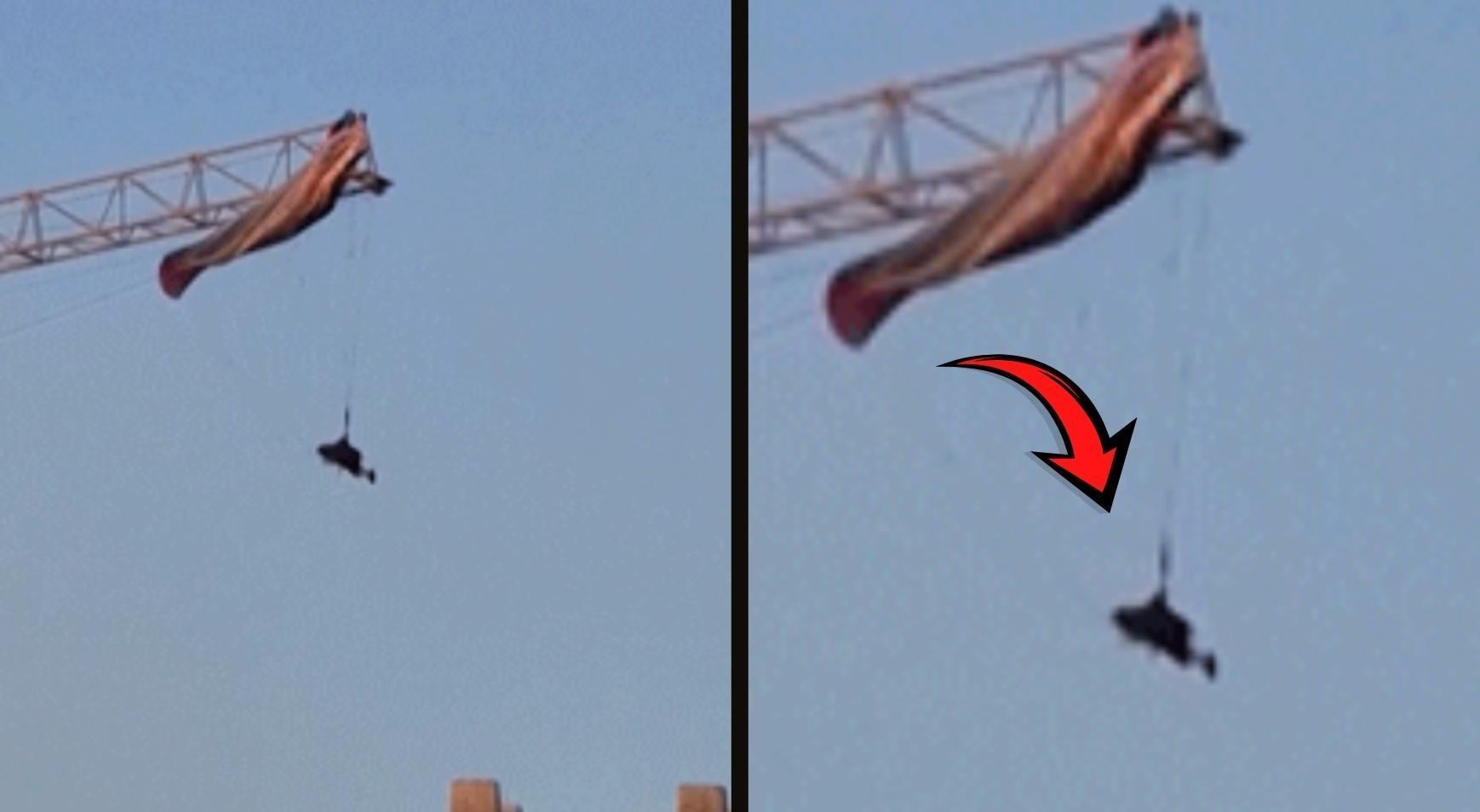 60 metre yükseklikte asılı kaldı! Paraşütle atlama kabusa dönüştü