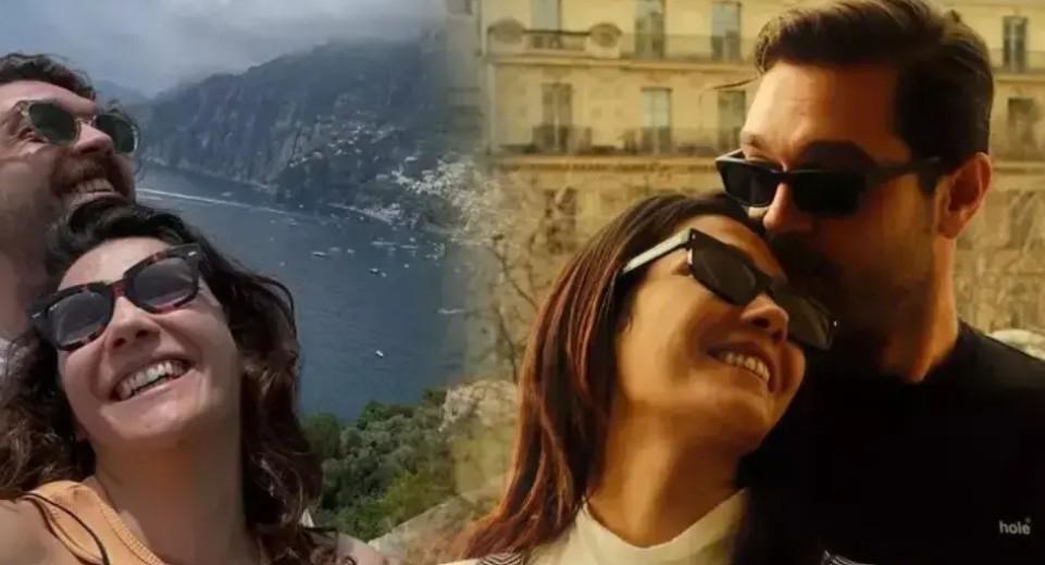 Ünlü çift aşka geldi Aybüke Pusat ve sevgilisi Furkan Andıçtan romantik kareler