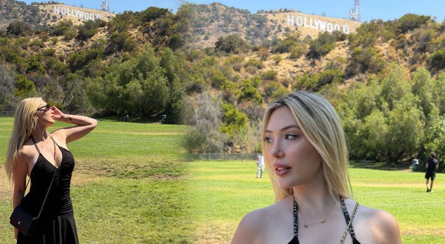 Yasmin Erbil rotayı Amerika’ya çevirdi Hollywood pozlarına beğeni yağdı
