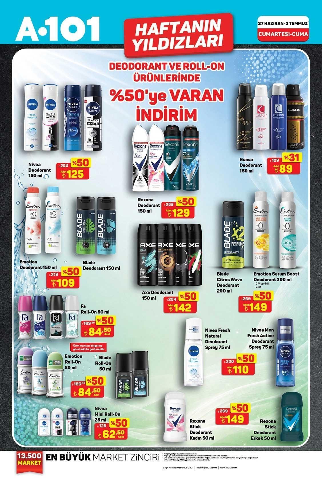 27 HAZİRAN-3 TEMMUZ A101 HAFTANIN YILDIZLARI KATALOĞU