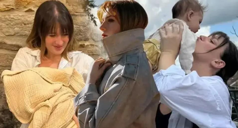 Gizem Karaca ve kızı Leyla Yazdan eğlenceli paylaşım Ne çekiyon habiye