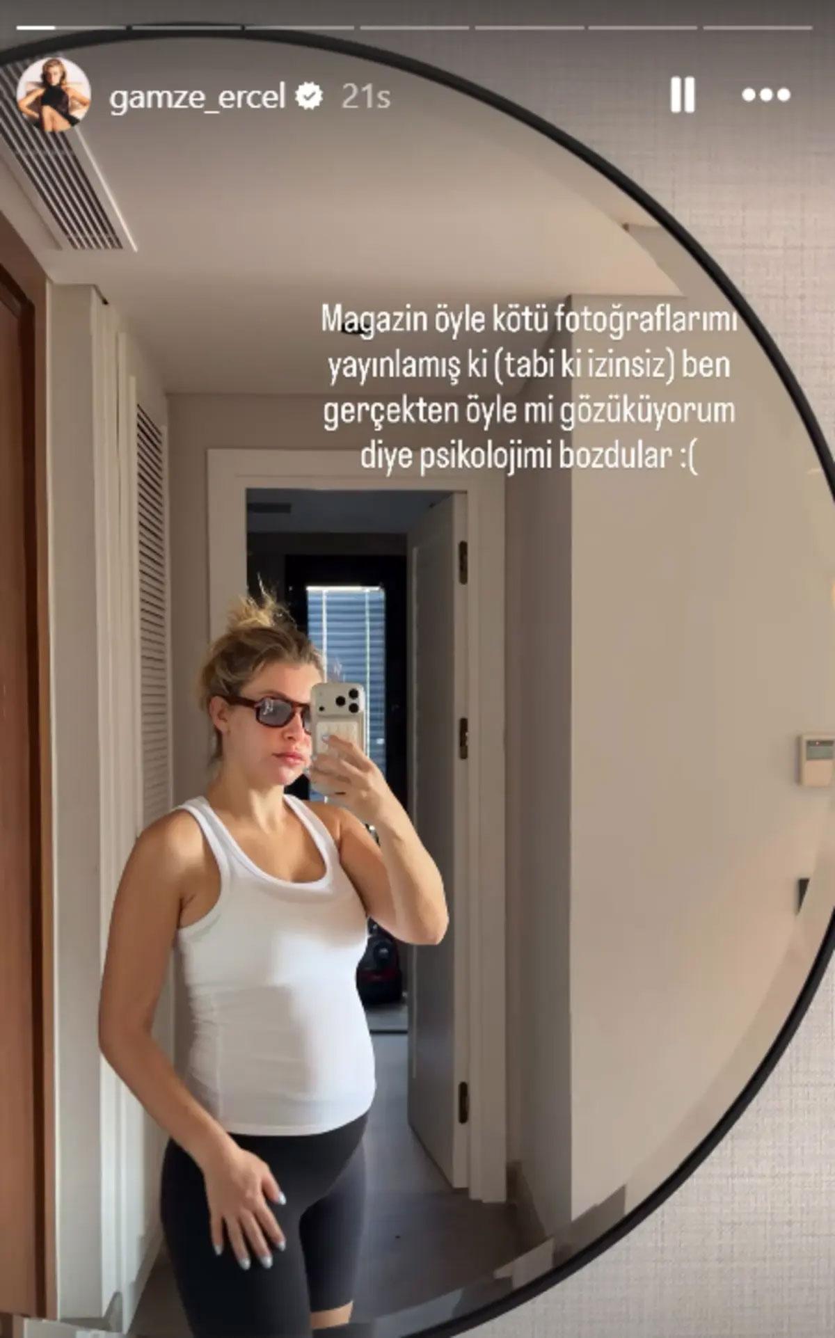 5 aylık hamile Gamze Erçel isyan etti: Psikolojim bozuldu
