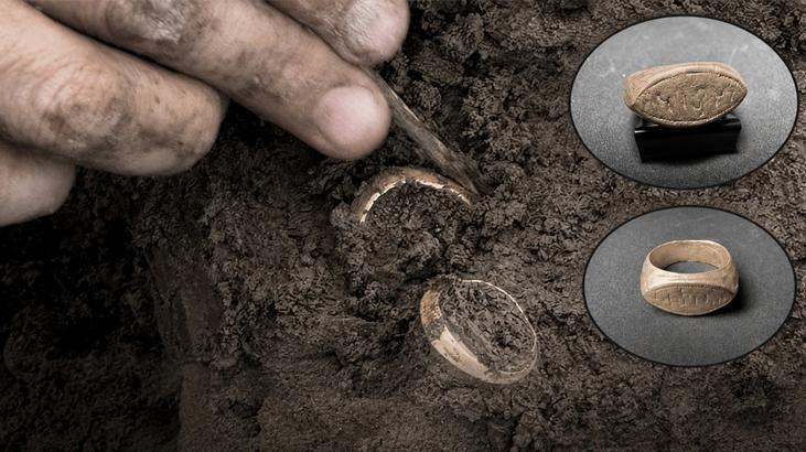 Arkeolojik kazıdan 2 bin yıl öncesine ait yüzükler çıktı