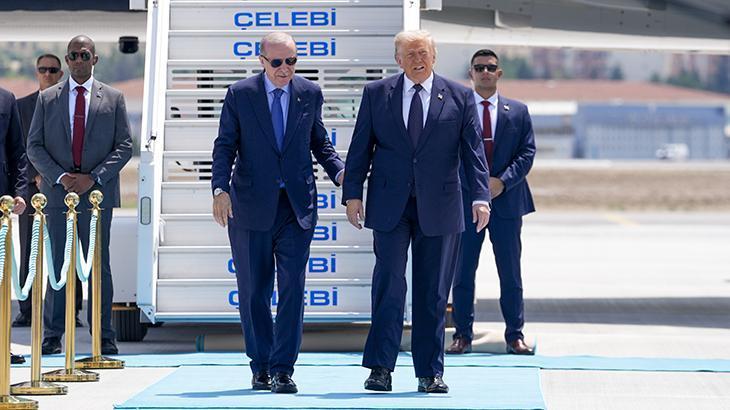 ABD Başkanı Trump NATO Zirvesi için Ankarada Havalimanında dikkat çeken diyalog ABD Başkanı Trump NATO Zirvesi için Ankarada Havalimanında dikkat çeken diyalog