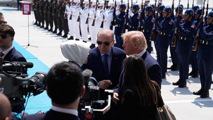 ABD Başkanı Trump NATO Zirvesi için Ankarada Havalimanında dikkat çeken diyalog ABD Başkanı Trump NATO Zirvesi için Ankarada Havalimanında dikkat çeken diyalog