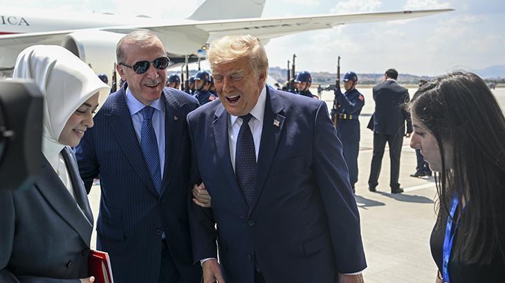ABD Başkanı Trump NATO Zirvesi için Ankarada Havalimanında dikkat çeken diyalog ABD Başkanı Trump NATO Zirvesi için Ankarada Havalimanında dikkat çeken diyalog