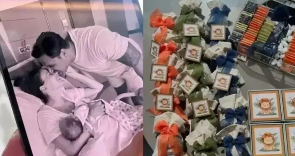 İşte Aslanın son hali Burak Çelik ve eşi Ece Çelikten mutlu aile pozu