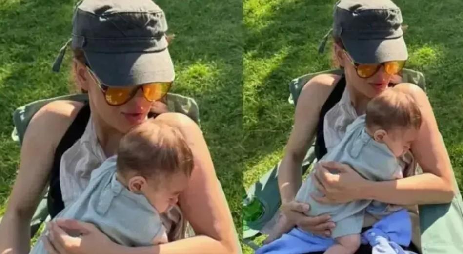 İlk kez anne olmuştu Bestemsu Özdemir ve oğlu Sarp Marcodan yeni kareler