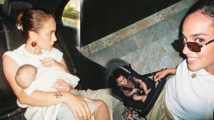 İlk kez anne olmuştu Bestemsu Özdemir ve oğlu Sarp Marcodan yeni kareler