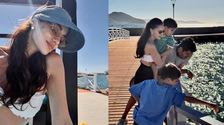 Özçivit Ailesinin tatil keyfi Fahriye Evcen Instagramdan paylaştı