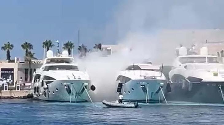 Bodrum Marina'da lastik botta patlama! 1 yaralı