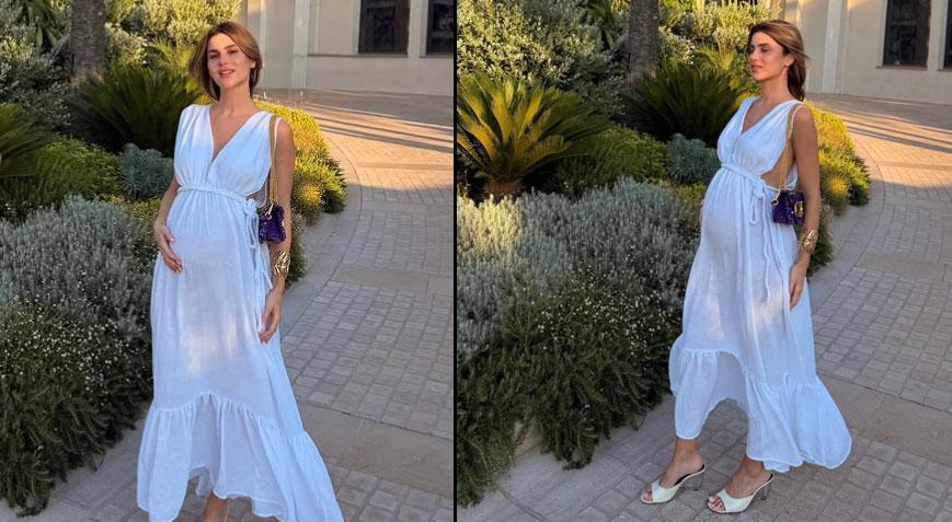 Nazlı Sabancıdan karnı burnunda yeni pozlar İkinci bebeği için gün sayıyor