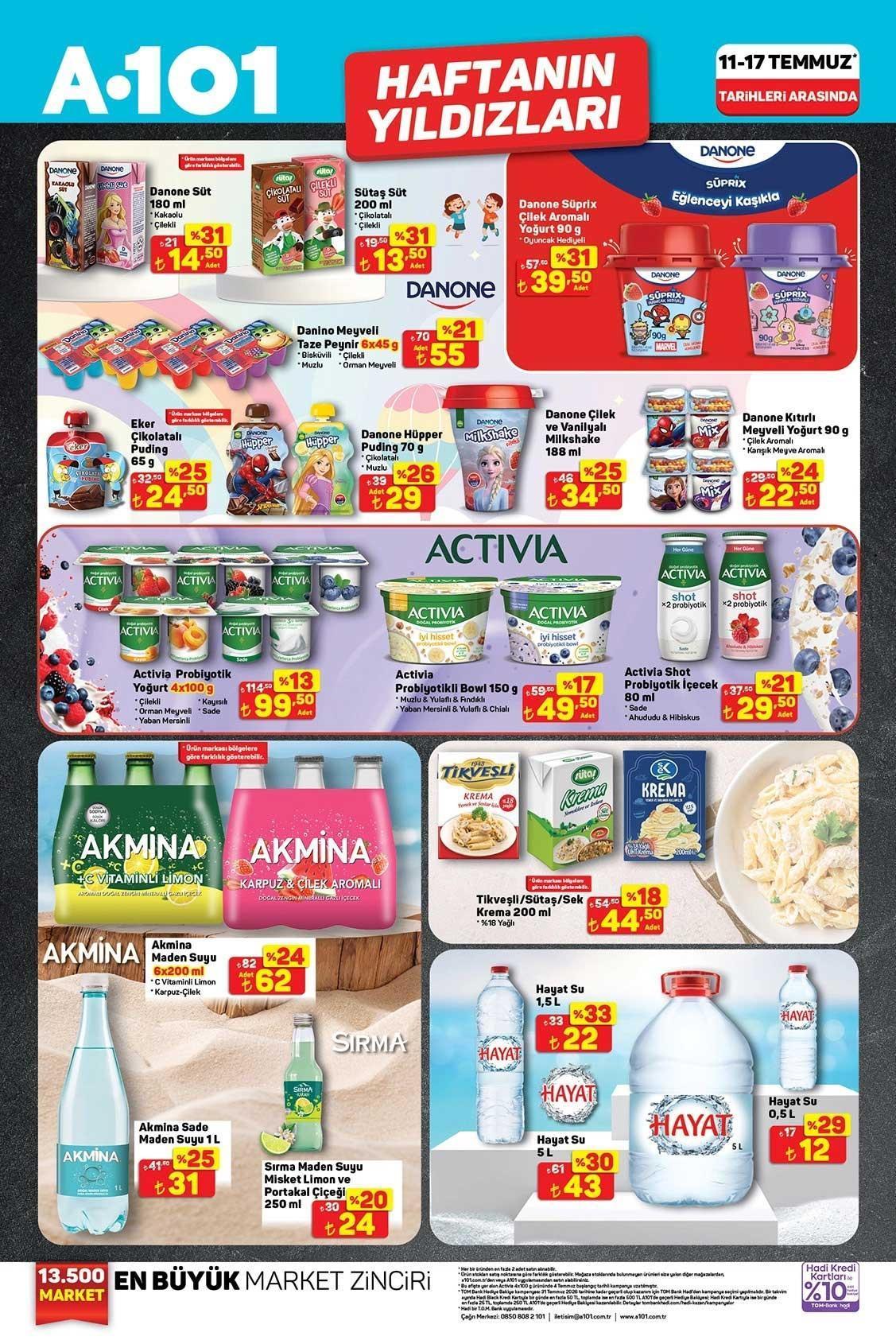 11-17 TEMMUZ A101 HAFTANIN YILDIZLARI