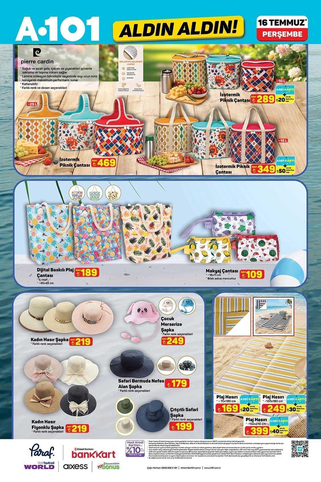 16 TEMMUZ PERŞEMBE A101 ALDIN ALDIN AKTÜEL KATALOĞU