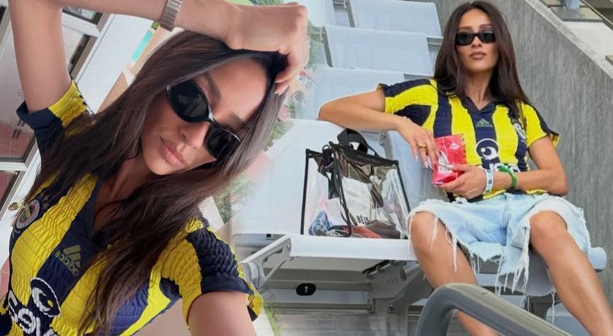 Hollywood yıldızı Shay Mitchellden sarı-lacivertli paylaşım Fenerbahçe formasıyla poz verdi