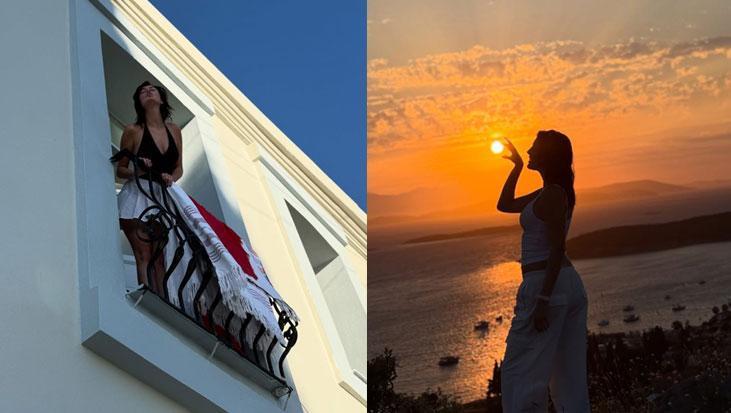 Melis Sezen tatilde denizin tadını çıkardığı anları paylaştı