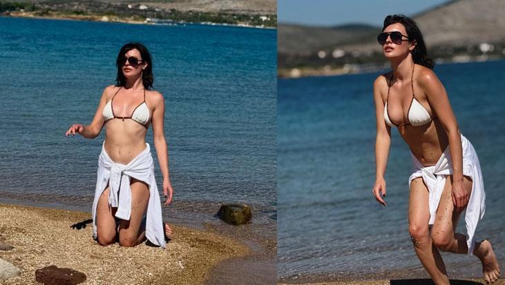 Melis Sezen tatilde denizin tadını çıkardığı anları paylaştı