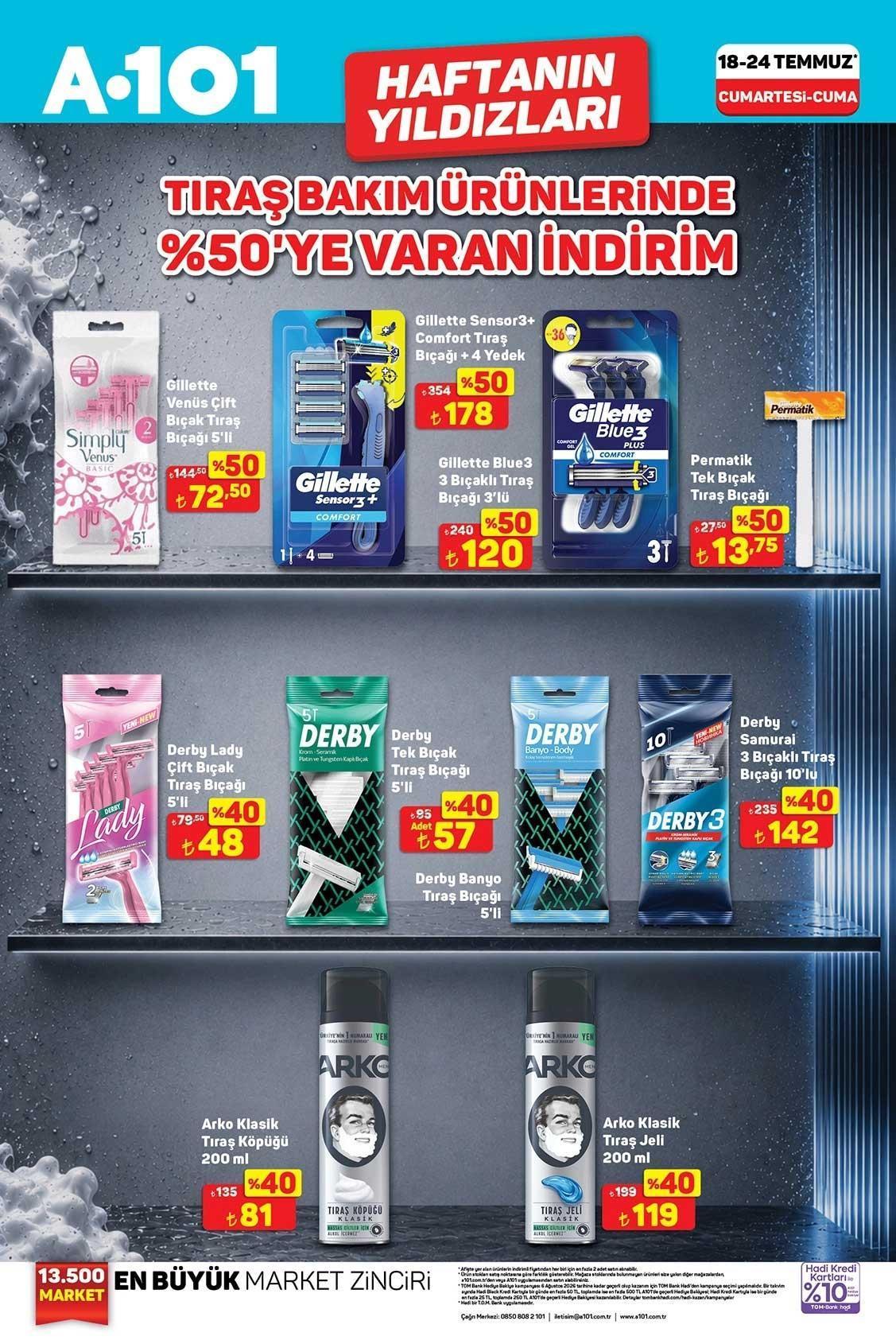 18-24 TEMMUZ A101 HAFTANIN YILDIZLARI AKTÜEL KATALOĞU