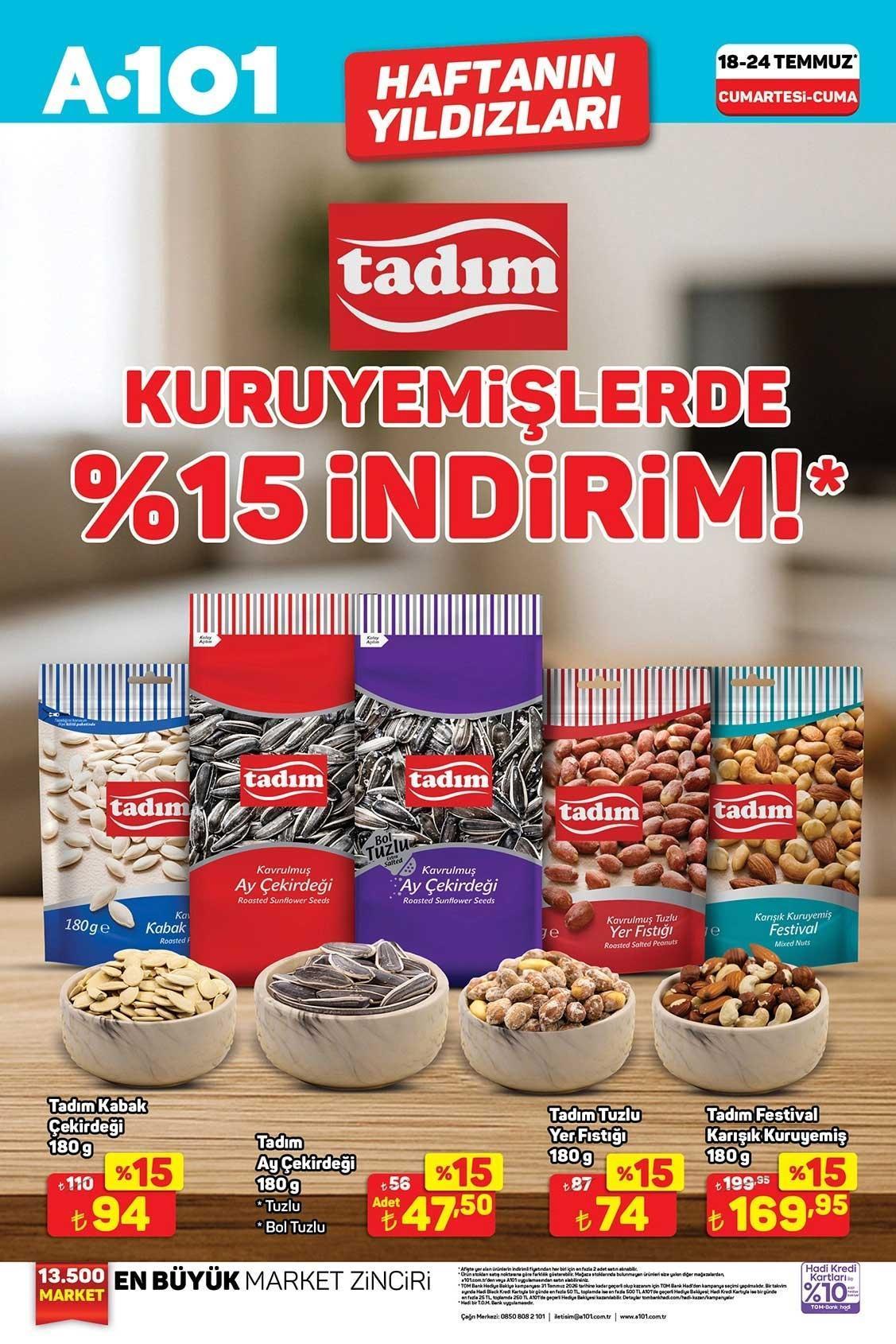 18-24 TEMMUZ A101 HAFTANIN YILDIZLARI AKTÜEL KATALOĞU