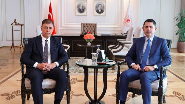 Bakan Kurum, İzmir Büyükşehir Belediye Başkanı Tugay’ı kabul etti