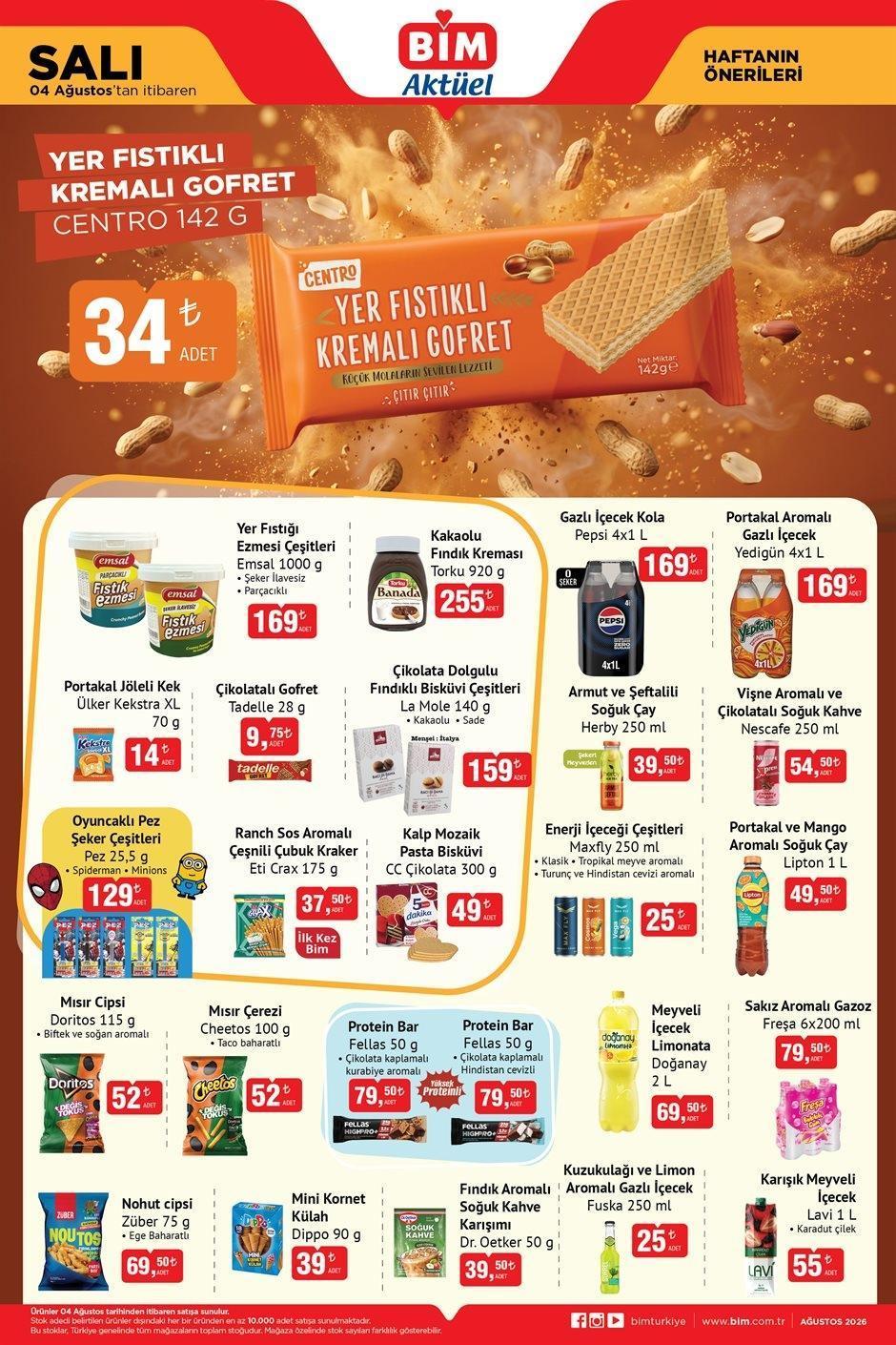 4 AĞUSTOS SALI BİM AKTÜEL KATALOĞU