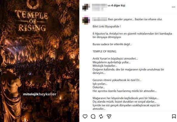 Tepki çeken mağara partisi geri döndü Bu kez konsept farklı