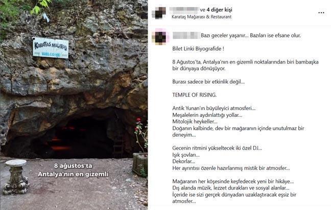 Tepki çeken mağara partisi geri döndü Bu kez konsept farklı
