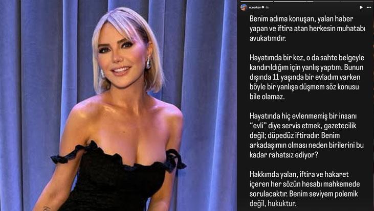 Ece Erken yasak aşk iddialarına ateş püskürdü Ünlü mimardan evlilik açıklaması geldi