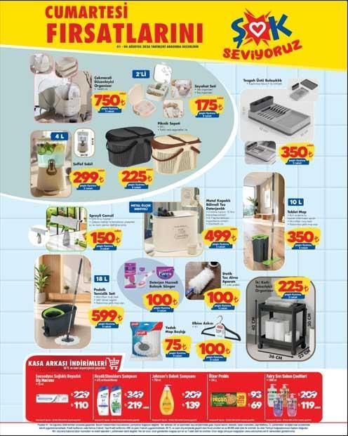 1-4 AĞUSTOS ŞOK CUMARTESİ FIRSATLARI AKTÜEL KATALOĞU