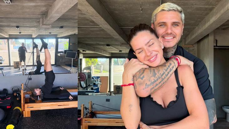 Big Boy Icardi Sevgilisiyle bench press yaptı