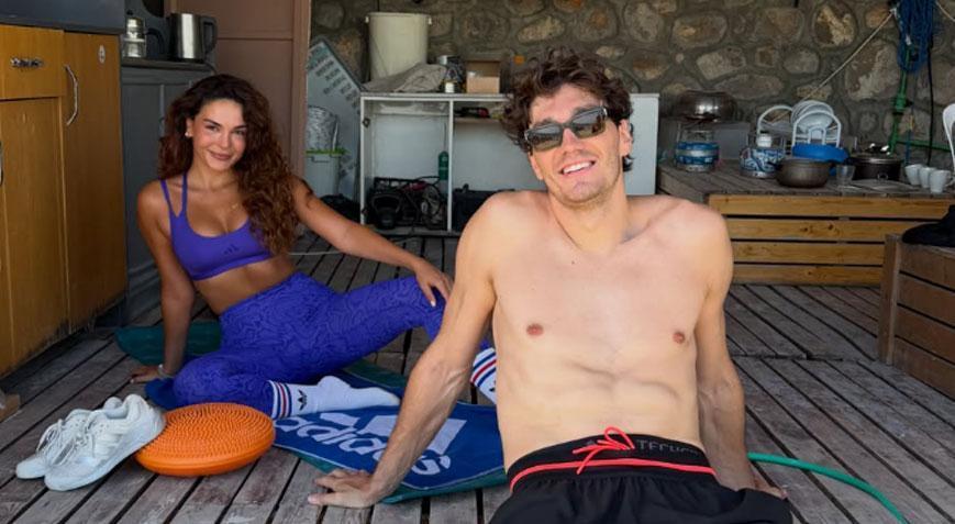 Ebru Şahin ve Cedi Osmanın spor pozlarına beğeni yağdı