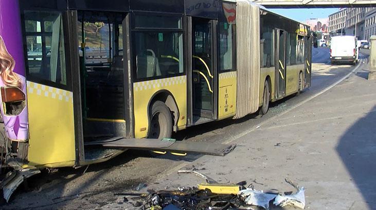 Küçükçekmece Sefaköydeki kazadan görüntüler