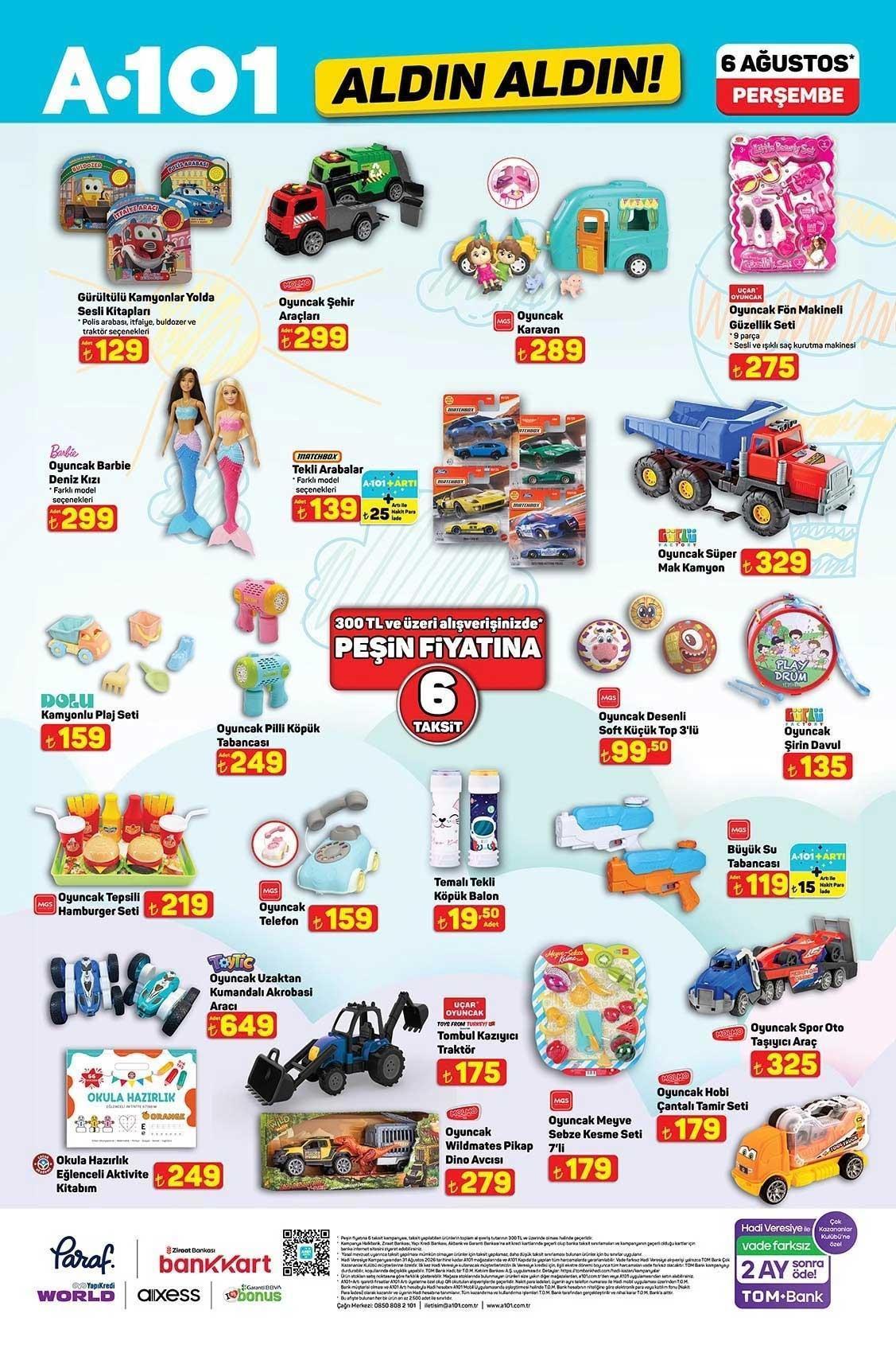 6 AĞUSTOS ALDIN ALDIN A101 AKTÜEL KATALOĞU