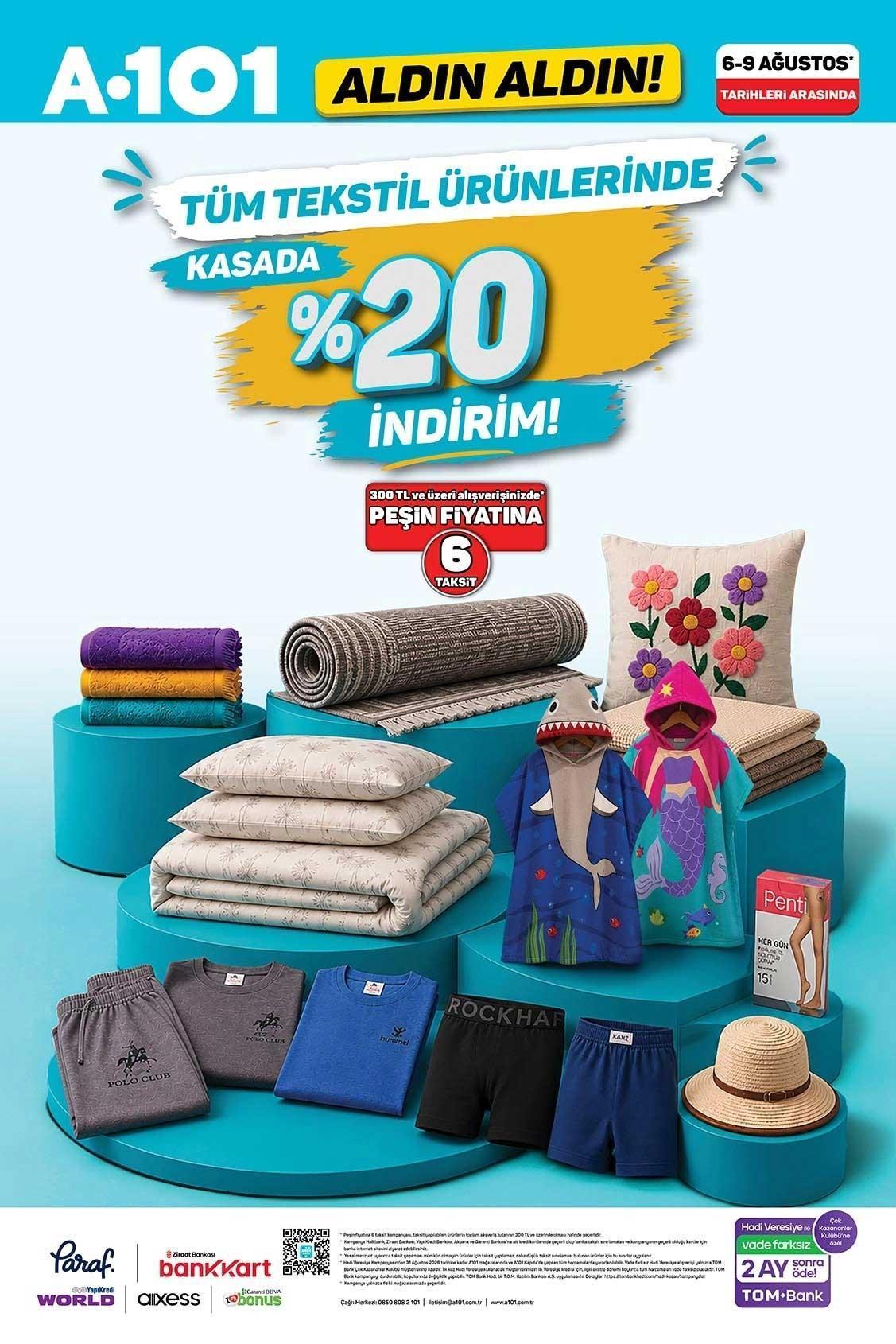 6 AĞUSTOS ALDIN ALDIN A101 AKTÜEL KATALOĞU