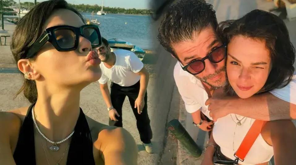Barselonada aşk dolu tatil Sinem Ünsal ve Berk Cankat çiftinden romantik poz