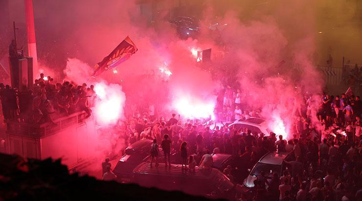 Trabzonspor taraftarı Mohamed Salahı bekliyor