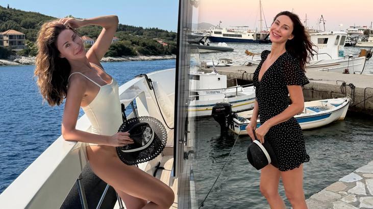Küslük bitti, eski eşler tatilde Demet Şenerden çocuklarıyla yeni paylaşım