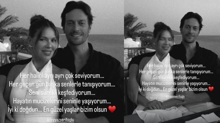 Feyyaz Şerifoğlu 35 yaşına girdi Eşi Merve Dinçkoldan romantik doğum günü mesajı