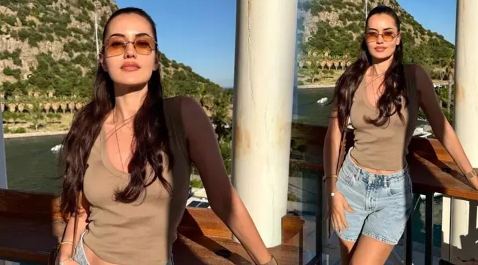 Instagramdan peş peşe paylaştı Fahriye Evcenden yeni kareler