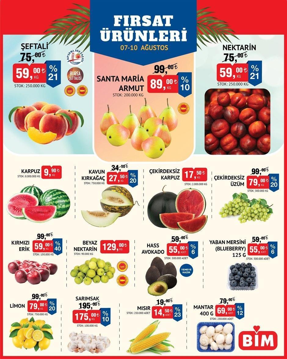 7-10 AĞUSTOS BİM AKTÜEL İNDİRİMLERİ