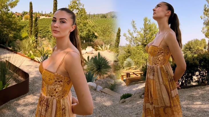 Burcu Özberkin pozlarına beğeni yağdı Fit haliyle dikkat çekti