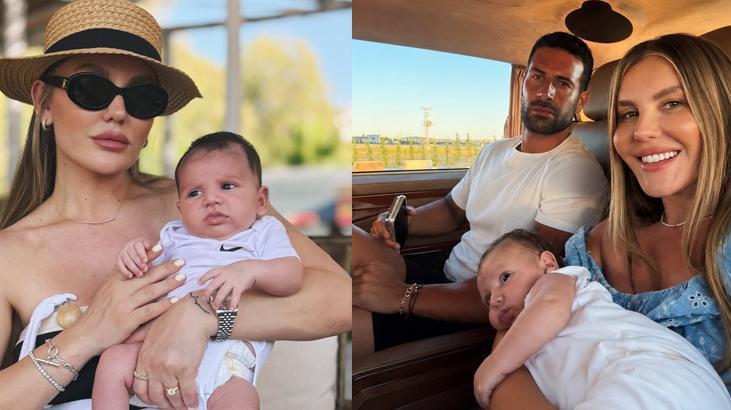 Eda Erol ve oğlu Barandan iç ısıtan kare Bizimkisi bir aşk hikayesi
