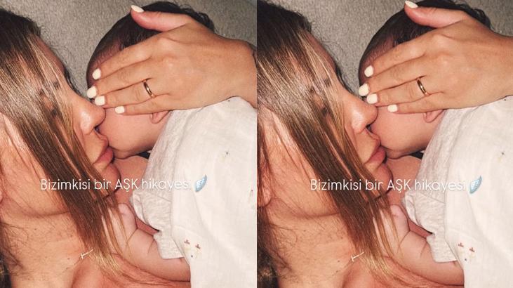 Eda Erol ve oğlu Barandan iç ısıtan kare Bizimkisi bir aşk hikayesi