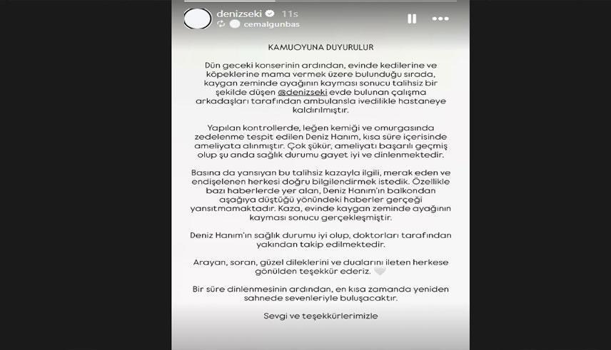 DENİZ SEKİ DÜŞTÜ MÜ SON DURUMU NASIL