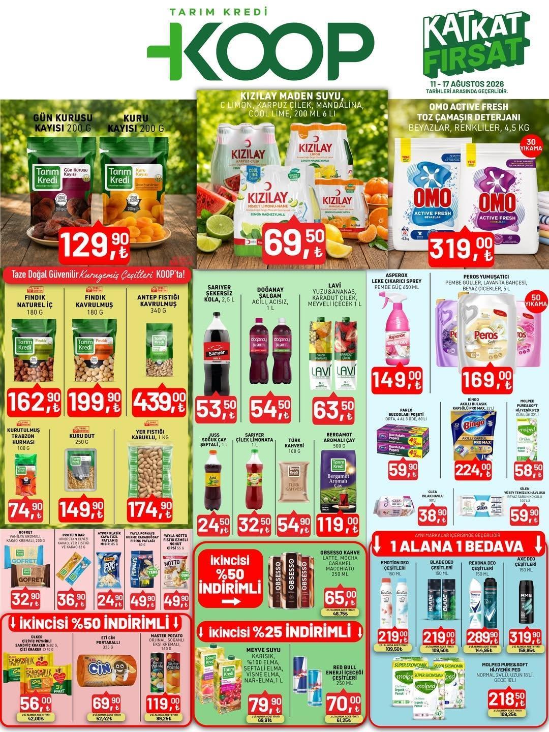 TARIM KREDİ MARKET AKTÜEL İNDİRİMLİ ÜRÜNLER LİSTESİ