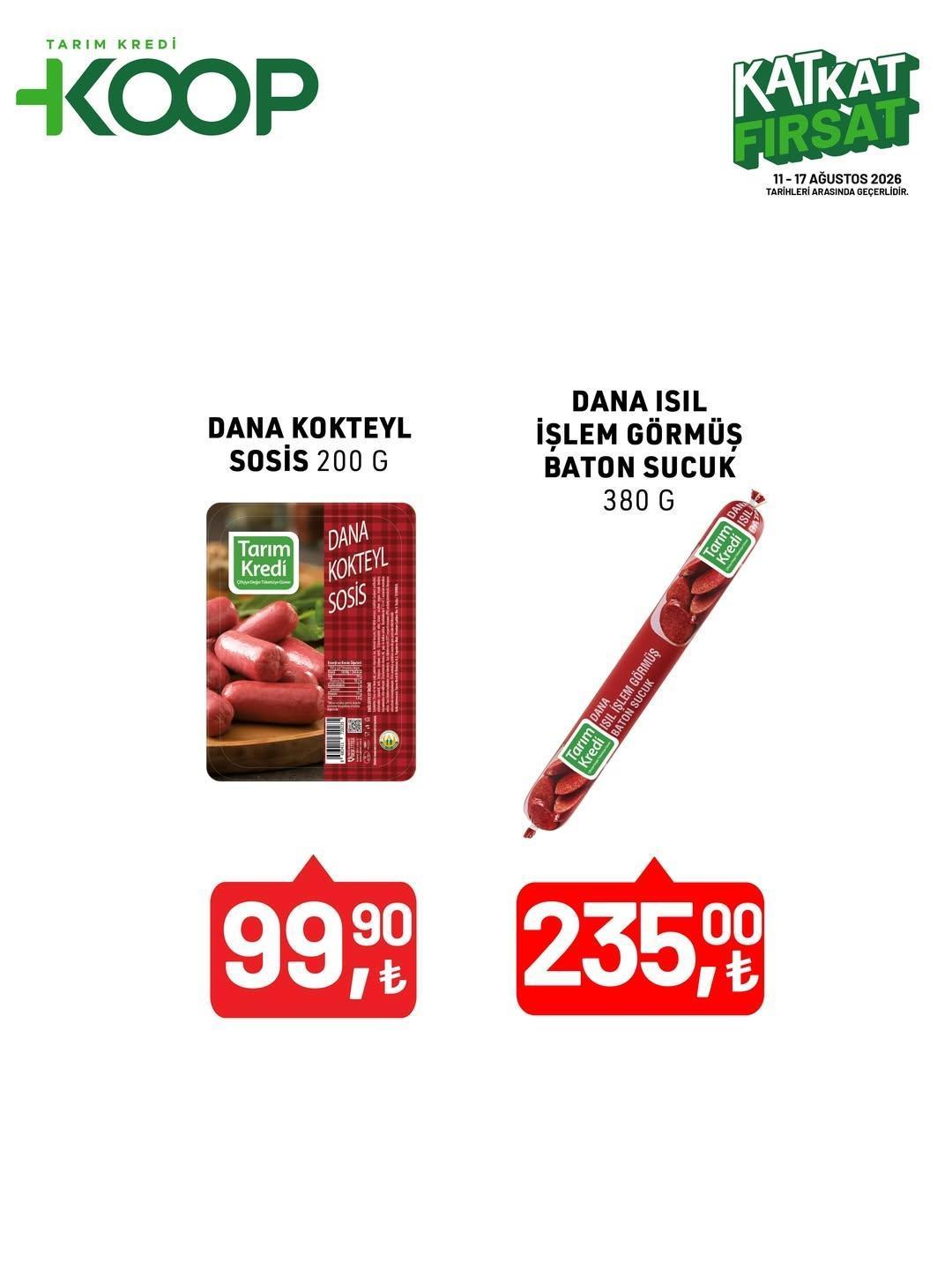KOOP KATALOĞU ÇIKTI Tarım Kredi Kooperatif aktüel ürünler kataloğu: 67 üründe indirim 11-17 Ağustos 2026 Tarım Kredi Market indirimli ürün fiyatları
