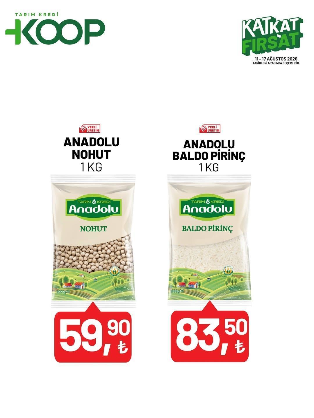 KOOP KATALOĞU ÇIKTI Tarım Kredi Kooperatif aktüel ürünler kataloğu: 67 üründe indirim 11-17 Ağustos 2026 Tarım Kredi Market indirimli ürün fiyatları