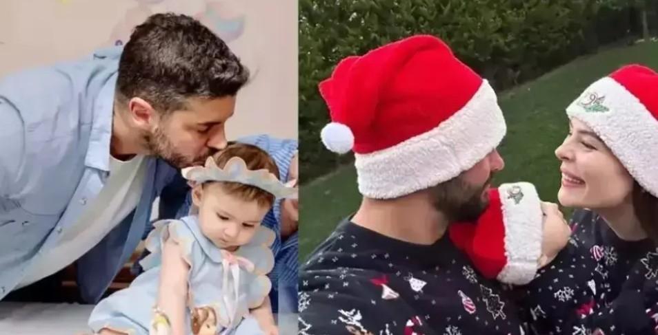 Berk Oktay ve eşi Yıldız Çağrı Atiksoydan mutlu aile tablosu
