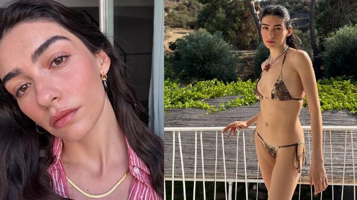 Hazar Ergüçlü tatile doymuyor Bikini pozlarına beğeni yağmuru