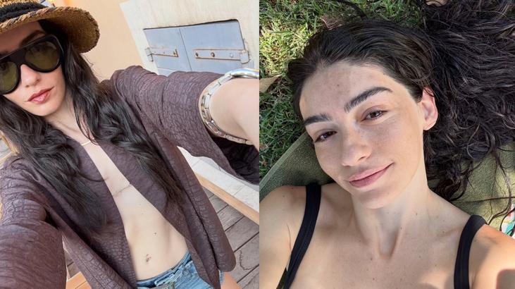 Hazar Ergüçlü tatile doymuyor Bikini pozlarına beğeni yağmuru